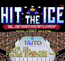 Hit the Ice Title Screen